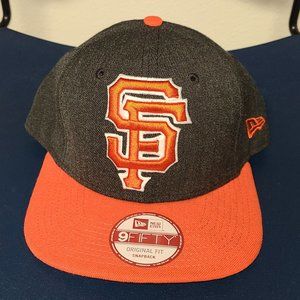 Used New Era 9-Fifty SF Orange/Dark Grey Snapback Hat